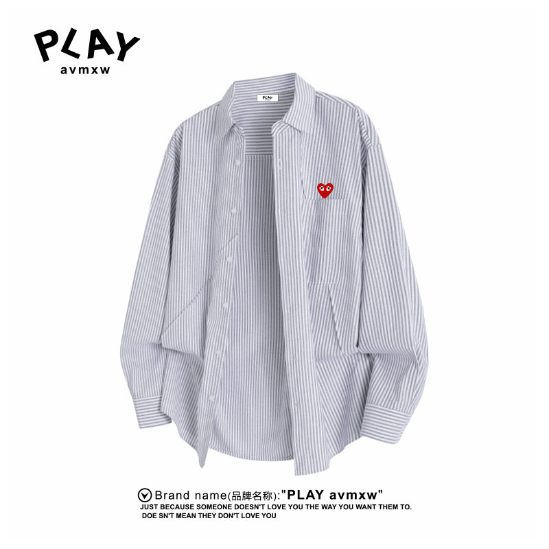 PLAYAVMXW潮牌休闲时尚条纹衫衣