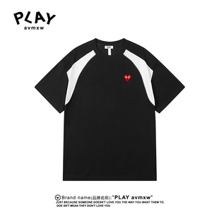 2025年新款 官方T恤夏季 情侣款 潮牌休闲宽松时尚 PLAY 短袖 AVMXW