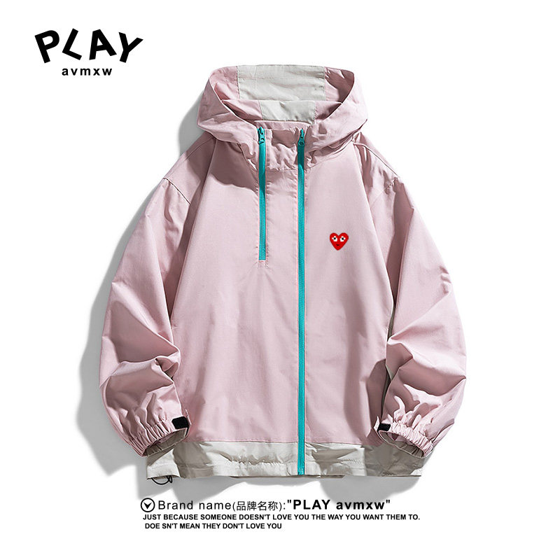 PLAY AVMXW 官方开衫连帽夹克秋冬季新款男女同款运动户外冲锋衣