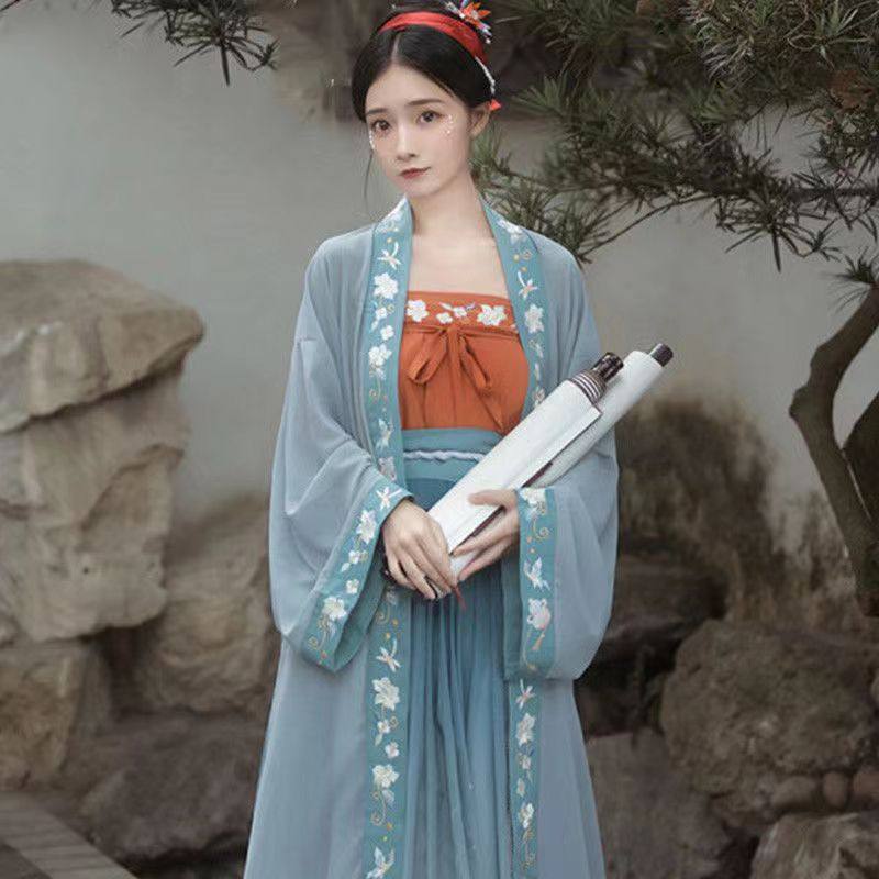 女生汉服出租明宋制齐腰褙子襦裙花涧酒刺绣小个子显瘦春夏轻薄款,女装/女士精品,汉服套装,淘宝优惠券,粉丝福利购,淘宝优惠卷