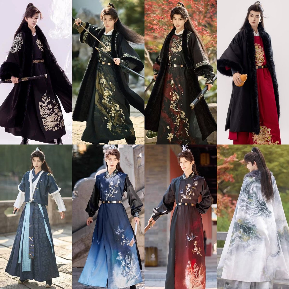 出租汉服冬款男汉服古风唐宋魏晋图片