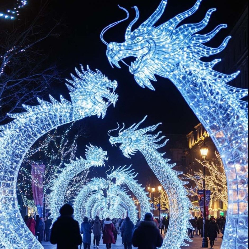 户外LED铁艺欧式过街景观灯