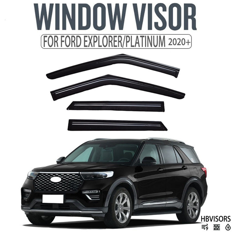 适用于2020+EXPLORER探险者晴雨挡雨眉遮雨档黑武士Window visor