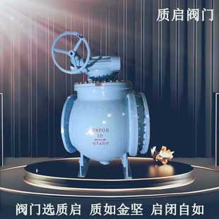 10C污水天然气铸钢涡轮法兰球阀泉州质启偏心半球阀 DYQ340F DN50