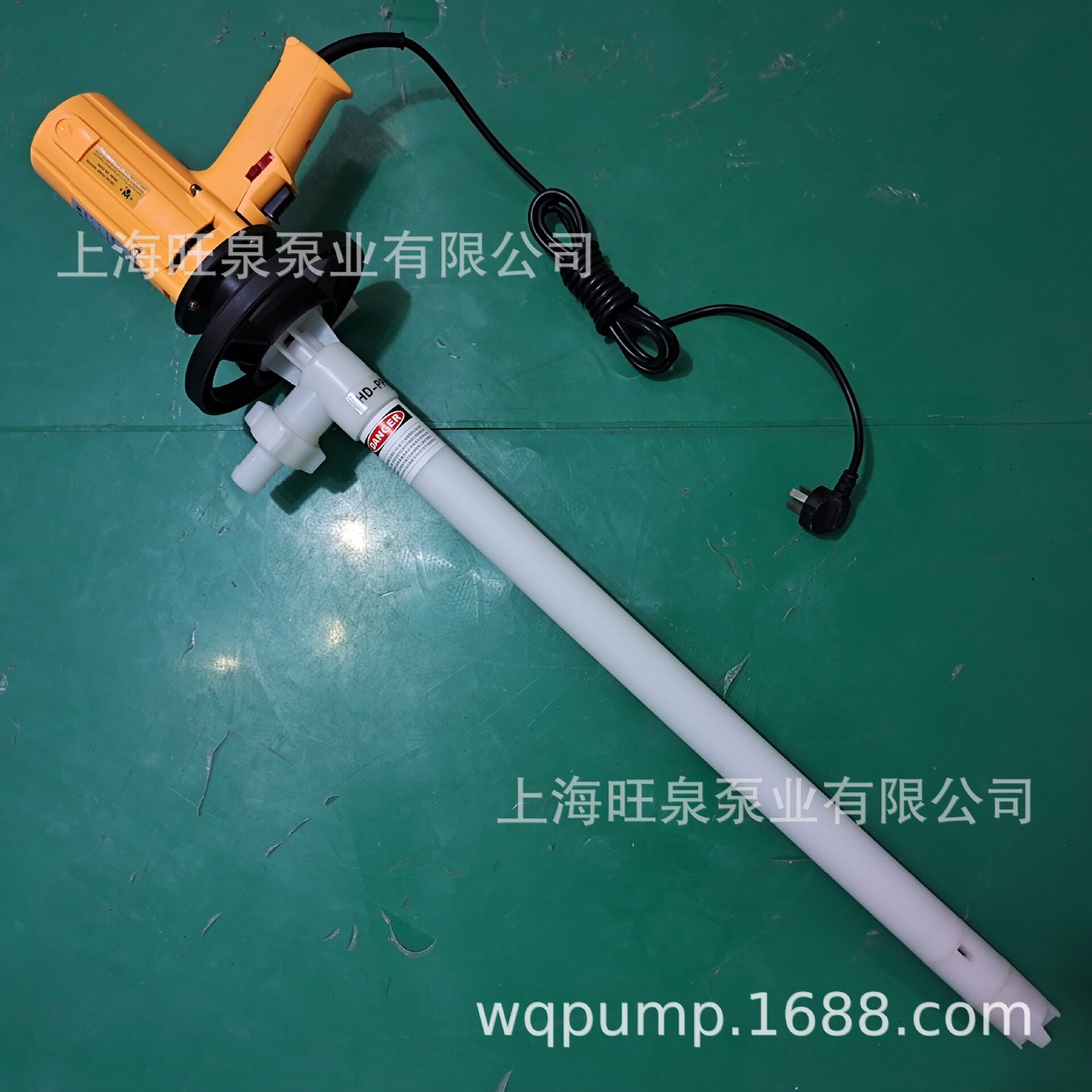 旺泉SB-550W+HD-PPHT-700HC耐腐蚀电动抽液泵、小型手持插桶泵