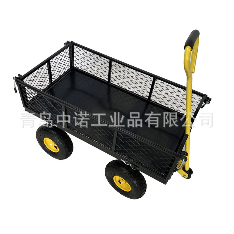 小号花园工具车 花园网车 四轮园林拉车货车折叠拖车搬运车网车