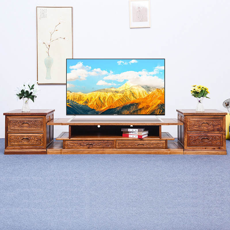 艺铭天下红木家具 花梨木电视柜 客厅组合柜地柜新中式实木置物柜