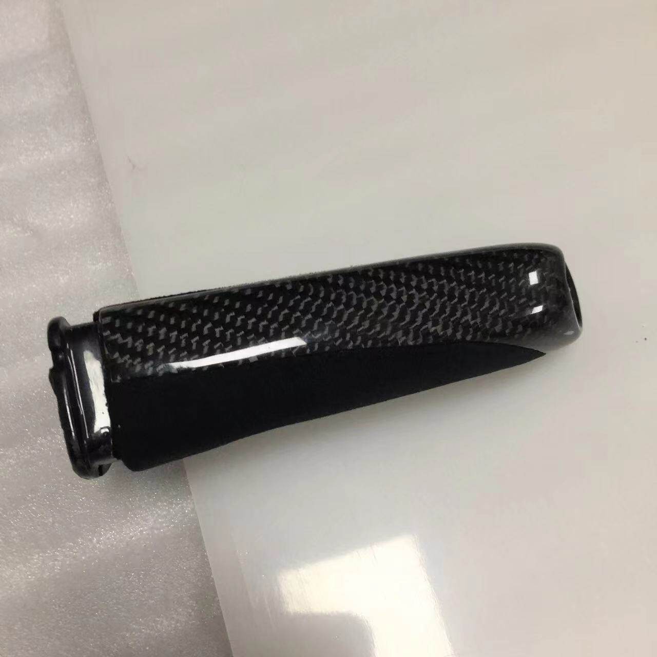 工厂直供适用于汽车F30 E90车型碳纤维手刹套替换式绒毛加3K