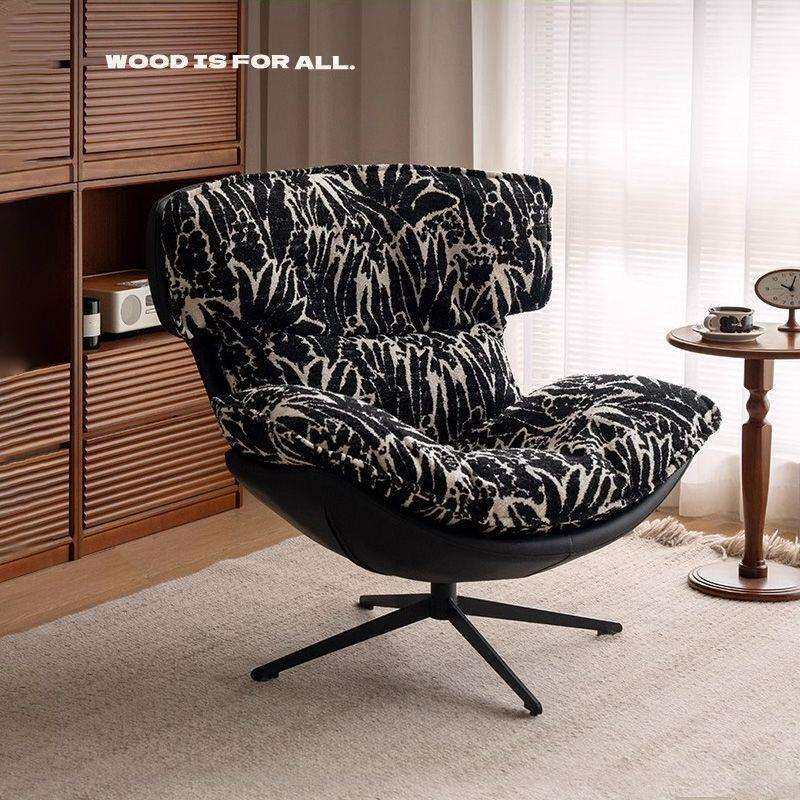 客厅北欧现代简约阳台轻奢单人沙发椅懒人休闲可旋转蛋壳椅设计师