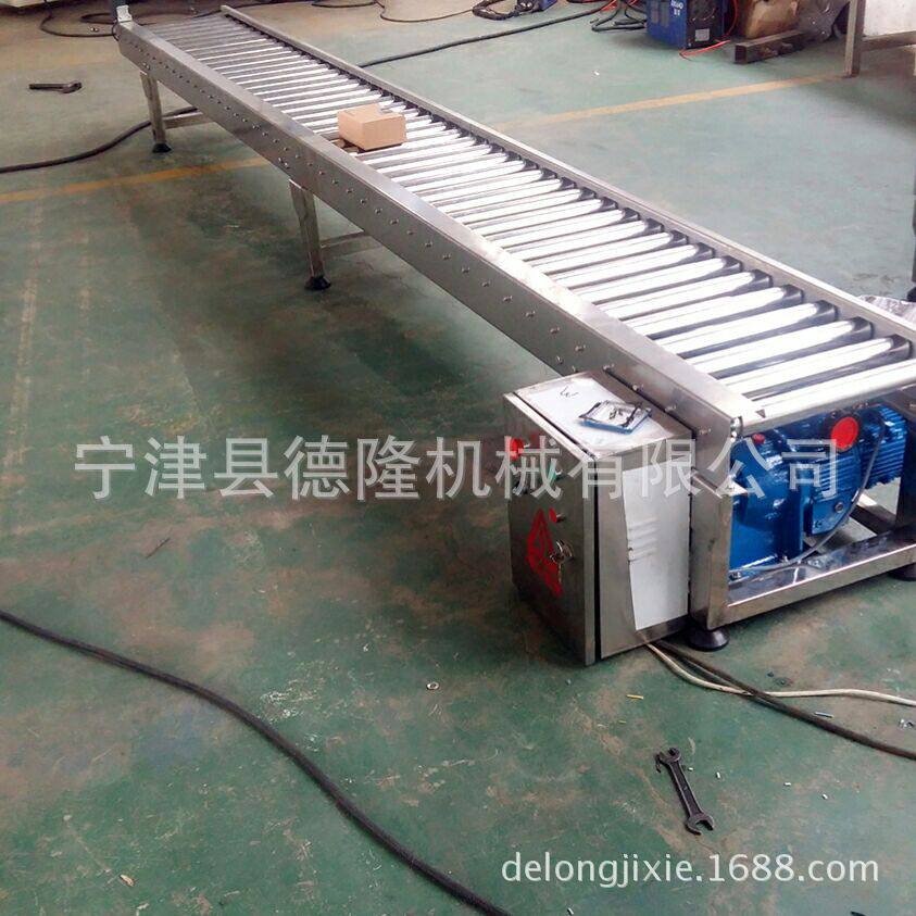 电动滚筒输送机 积放式动力滚筒传送线 转弯滚筒自动化生产流水线