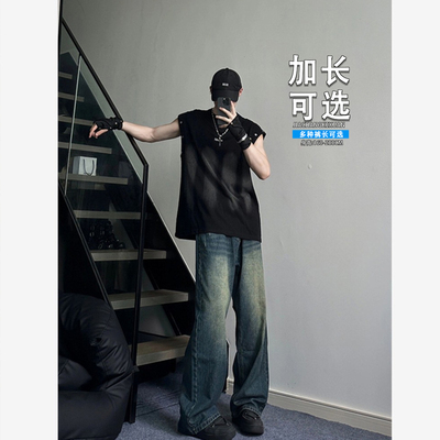 加长款高个子男牛仔裤秋冬季加绒