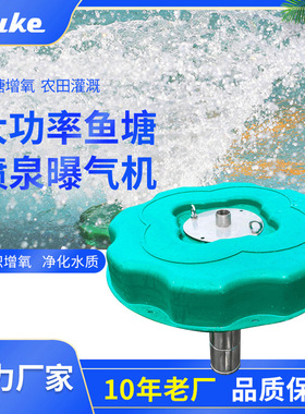 喷泉曝气机河道池塘增氧曝气如克RPQ景观水体不锈钢充氧