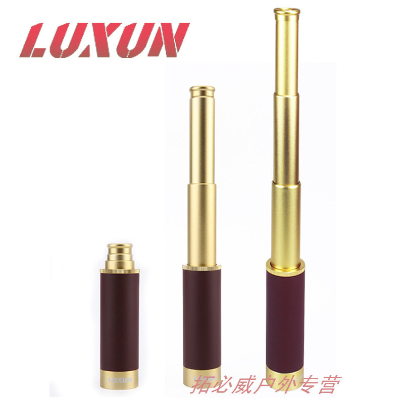 新款 25x30 高倍迷你单筒望远镜 海盗镜带皮包高清望远镜厂家批发