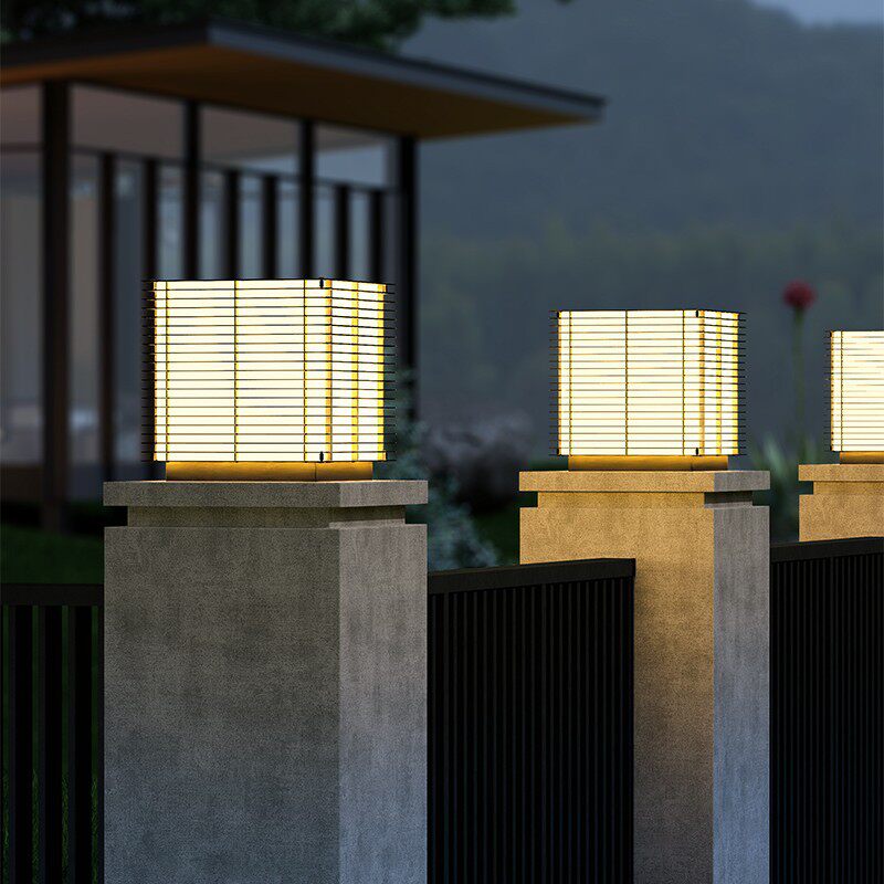 步步灯太阳能柱头灯别墅大门柱子灯户外庭院围墙灯室外防水立柱灯