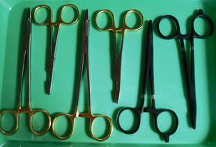 锯齿剪钳 好的持针钳 金柄黑柄剪钳直头 持针器带锯齿剪多功能钳