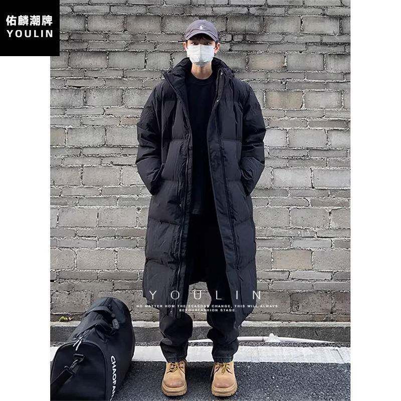 连帽中长款羽东棉绒服男冬季零下40度防寒北过膝冬训田径棉衣卢24
