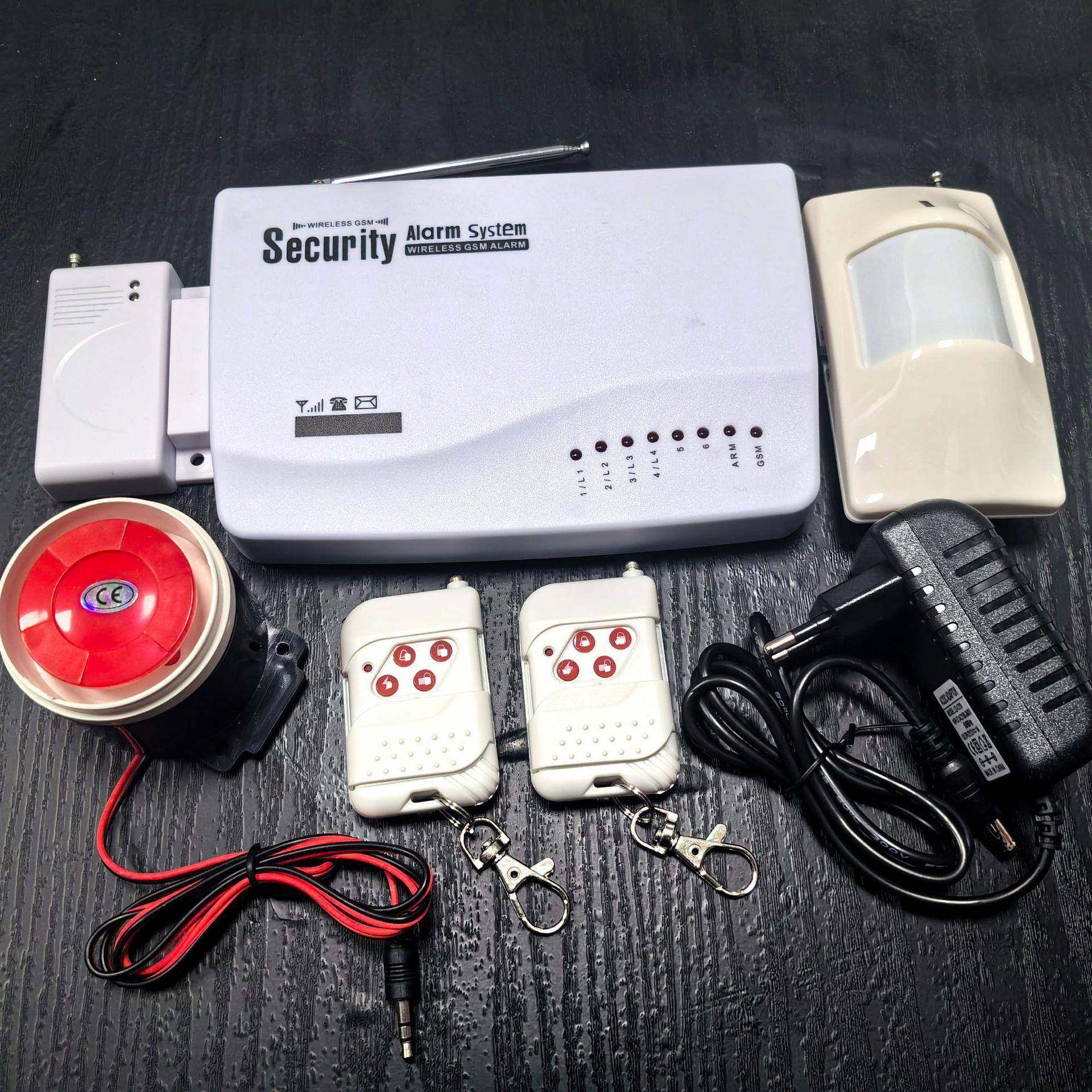 GSM防盗报警器插卡家用商铺办公警报器SecurityAlarmSystem