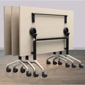 现代SOHO办公多功能可移动会议折叠桌板式 自由培训桌子长条桌教室