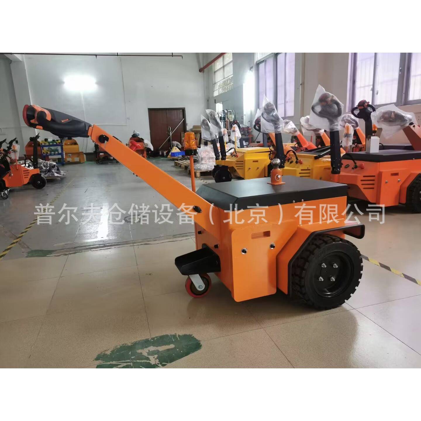 步行式电动牵引车迷你拖车头手推叉车牵引器物流电动搬运手拉式