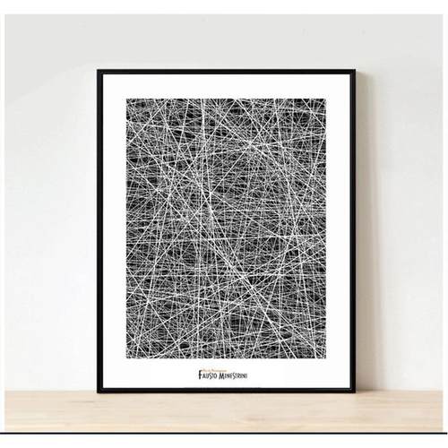 圣仕北欧抽象线条图案装饰画餐厅壁挂画现代简约创意走廊画玄关