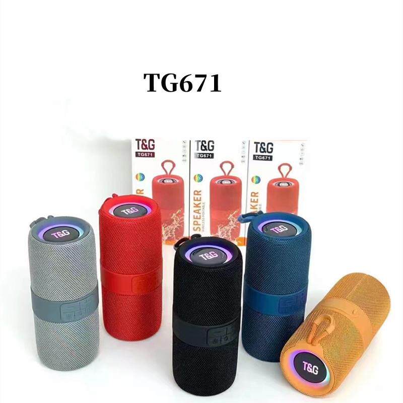 新款TG671蓝牙音箱无线户外便携式LED灯低音炮插卡礼品手提小音响