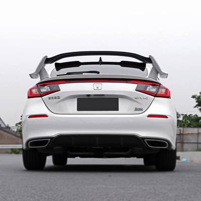 适用于23款十一代两厢思域型格改装TR尾翼前铲包围前唇百叶窗包角