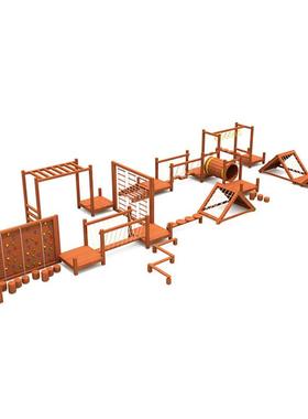 幼儿园室外木制体能组合滑梯儿童大型攀爬钻洞户外拓展游乐设备