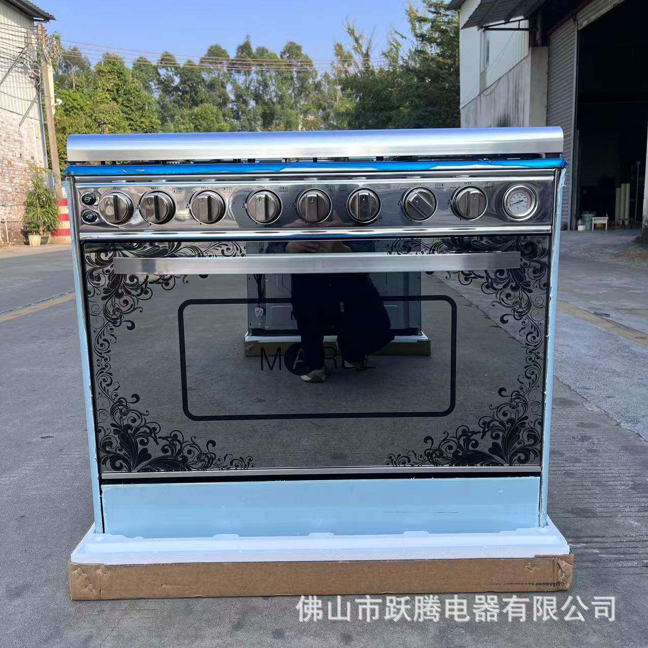 6气95L烤箱连体直立式多功能智能家用气电烤箱出口cookingrange