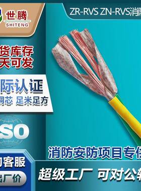 花线双绞线ZNH-RVS2*0.75/2.5/1.5/1平方铜芯线线软电线软线二芯