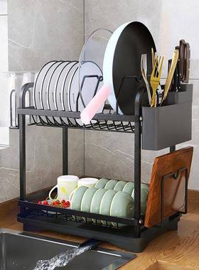 厨房可拆卸沥水碗架家用餐具置物架台面碗碟筷子锅架收纳架整理架