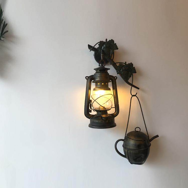 马灯桅灯油灯火水灯复古壁灯过道走廊书房壁灯旅游景区壁灯创意灯