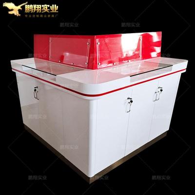 农商银行填单台单面烤漆填表桌大堂凭据示范柜台银行填写柜台