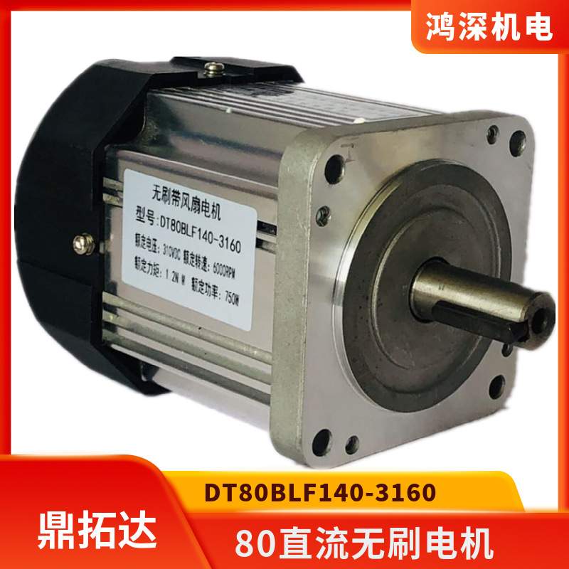 DT80BLF140-3160鼎拓达80直流无刷电机带风扇 750W6000转310VDC