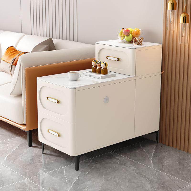 客厅沙发边柜侧边玻璃面边几客厅家用角几简约现代茶几移动小桌子