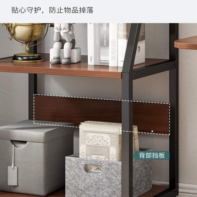客厅置物架靠墙窄隔板置物架缝隙沙发后铁艺置物架多层架收纳架子
