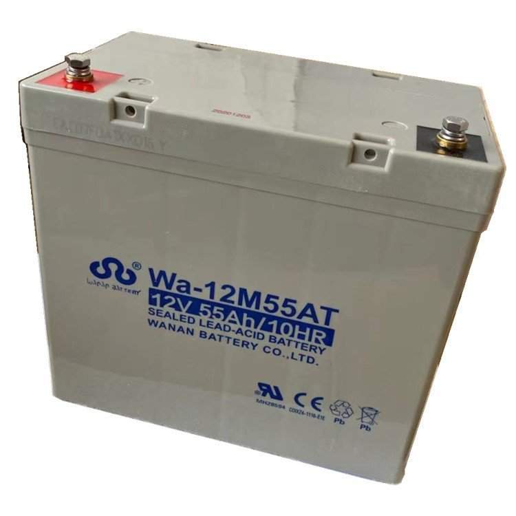 万安蓄电池WA-12M55AT 12V55AH 太阳能系统 风力系统 控制系统