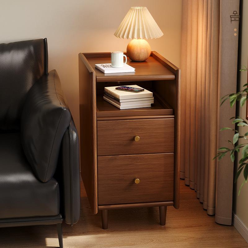 实木边几沙发边柜小户型客厅侧边柜简约现代角几家用窄边置物柜子