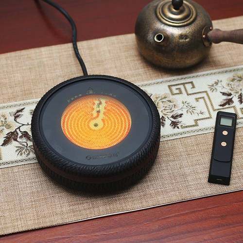 遥控电陶炉煮茶器静音小型煮茶炉蒸煮茶壶家用茶具全自动围炉煮茶