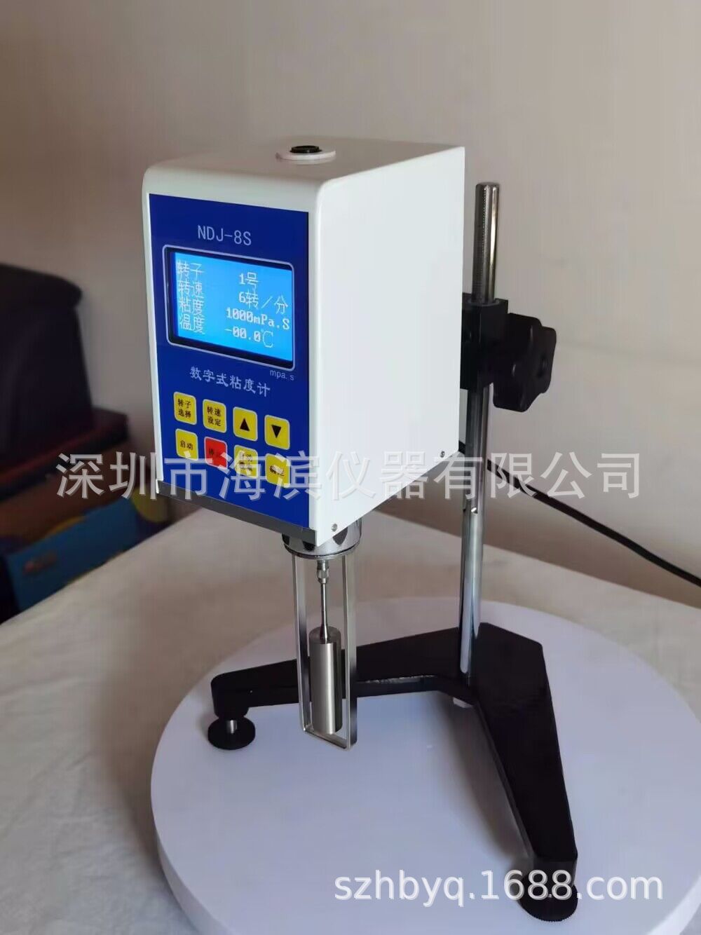 英文版数显粘度计NDJ-8S涂料油墨胶水化工粘度计批发外贸版