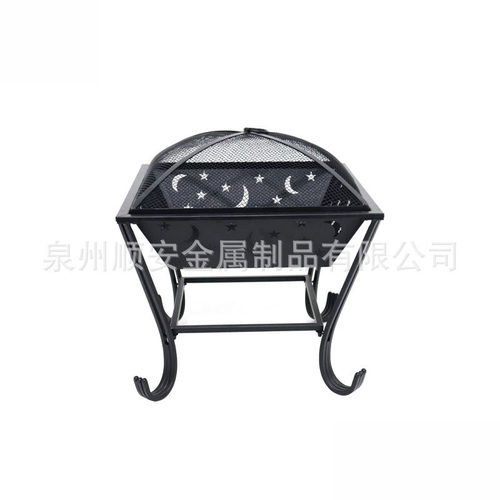 厂家铁艺烤火炉木炭烤炉户外便携烧烤架家用火盆架冬天取暖烤火器