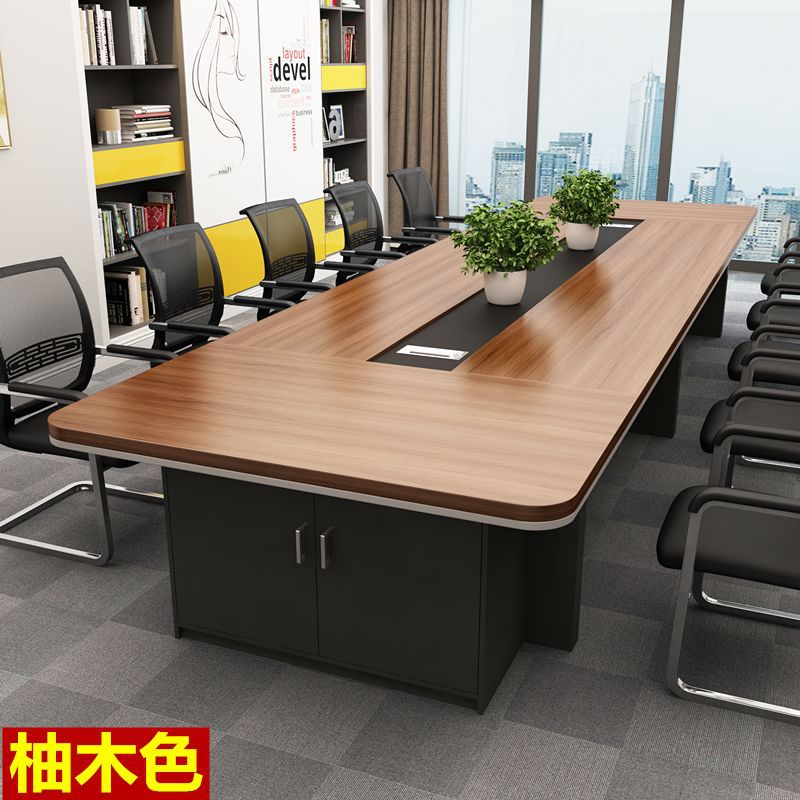 简约现代大型长条会议桌清仓