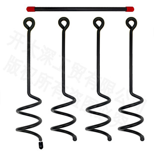 地锚器 温室蔬菜大棚配件螺旋桩地锚 螺旋式地钻手动花园