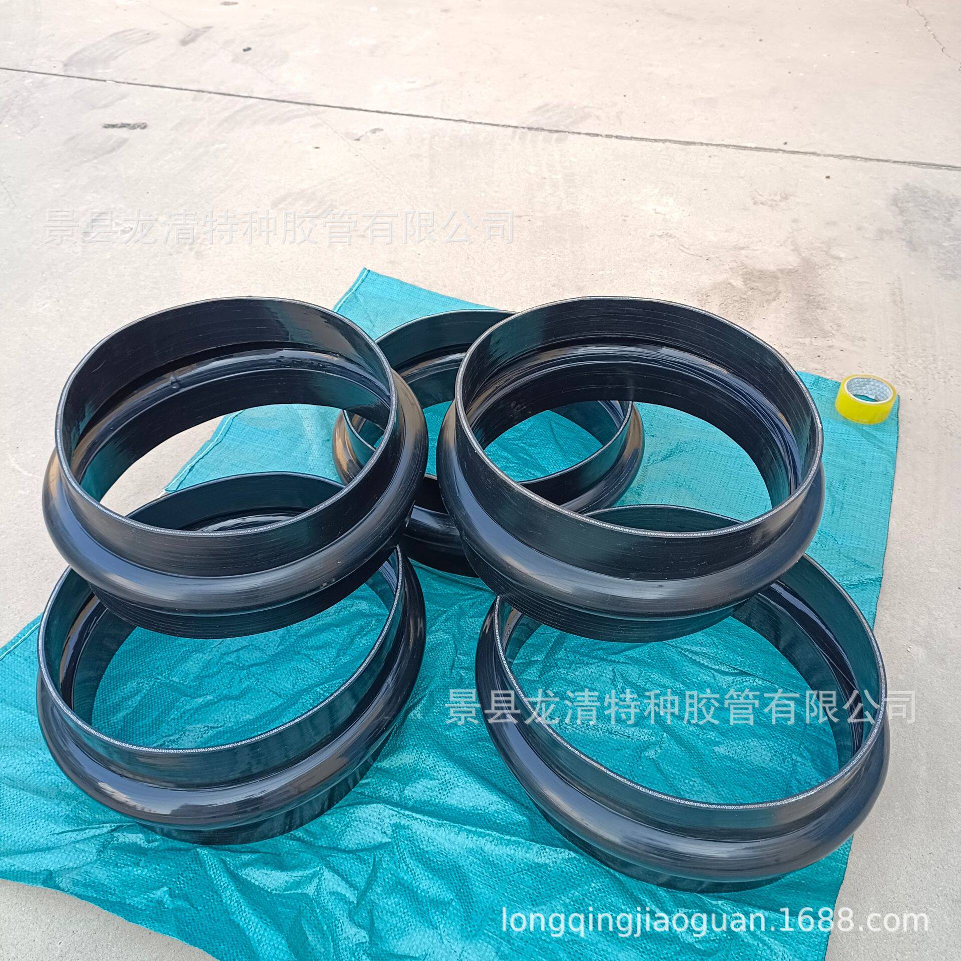 现货供应灯笼式硅胶软连接 大口径耐温硅胶波纹软连接 夹布硅胶管