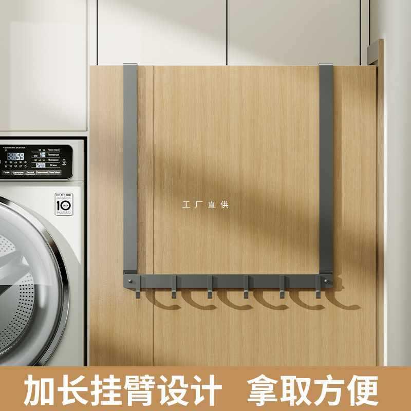 超长款门后挂钩4.5cm厚门不锈钢卧室门上挂衣钩无痕免打孔衣帽钩