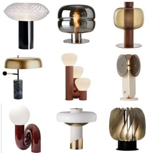 ins风轻奢客厅玻璃设计师台灯现代简约北欧装饰灯台灯床头高级感