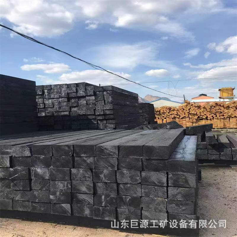 防腐枕木道岔支腿垫木 高温高压注油耐磨路枕 矿用铁路油浸木枕