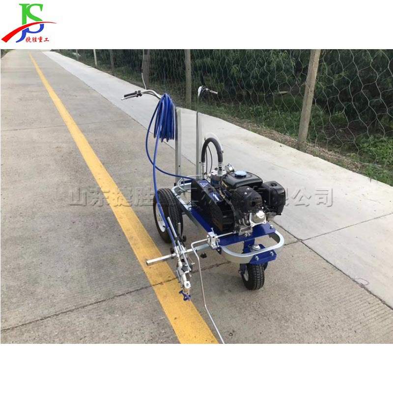 塑胶跑道划线机手推式冷喷标线机道路常温小区X6型划线一体机