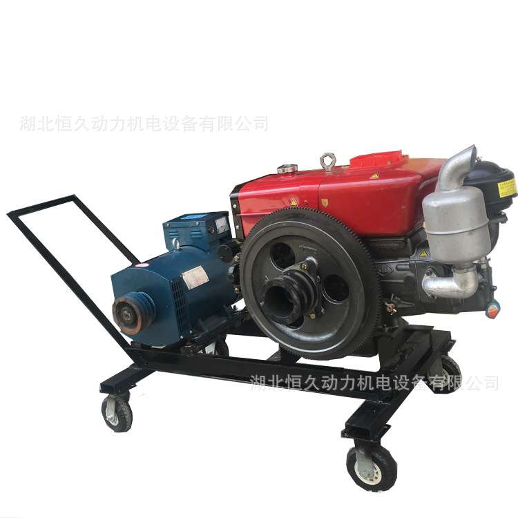 孝昌单缸8kw移动式柴油发电机组电启动380vSTC-8KW