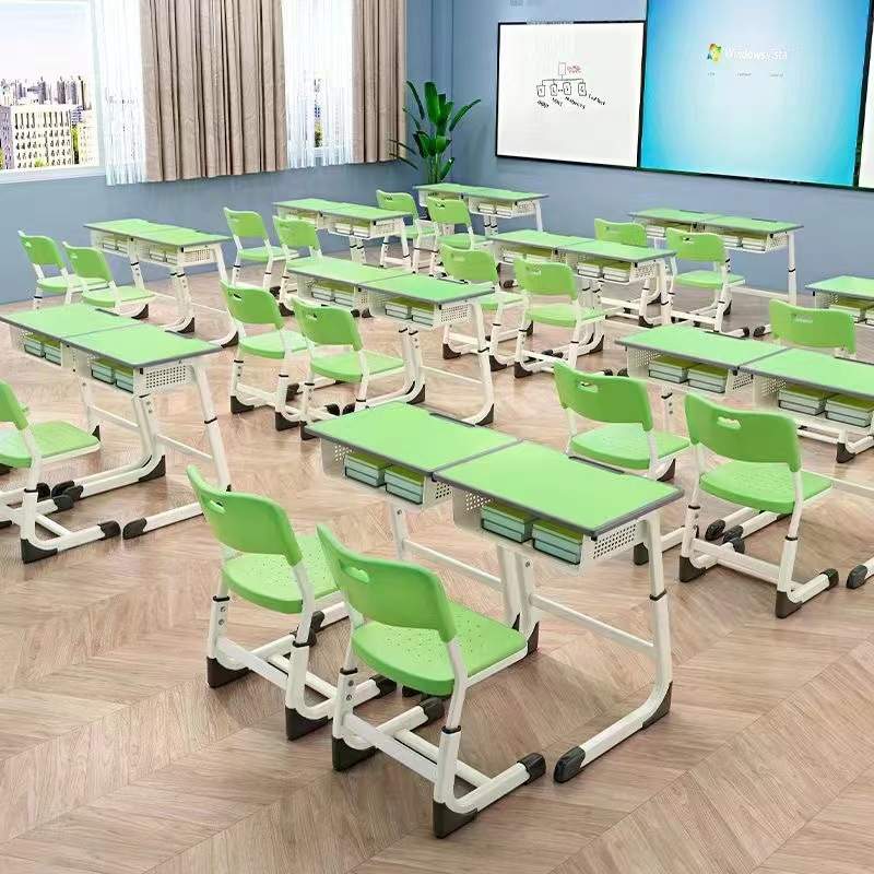 课桌椅书桌家用机构单人中小学生辅导班可折叠儿童学习儿童桌实木