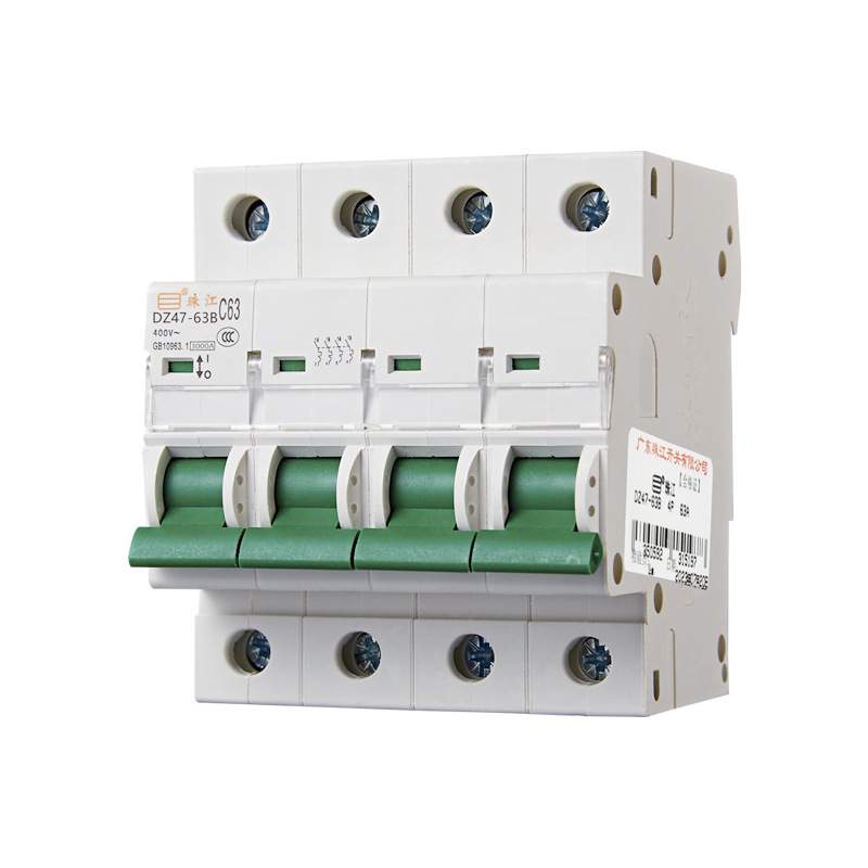 珠江开关 DZ47 4P 10A～63A 小型断路器 四极 空气开关 微断